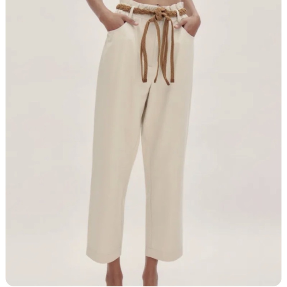 Zara Braided Belt Pants